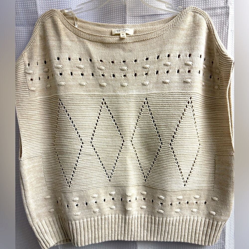Jessica Simpson Cream Knit Sweater